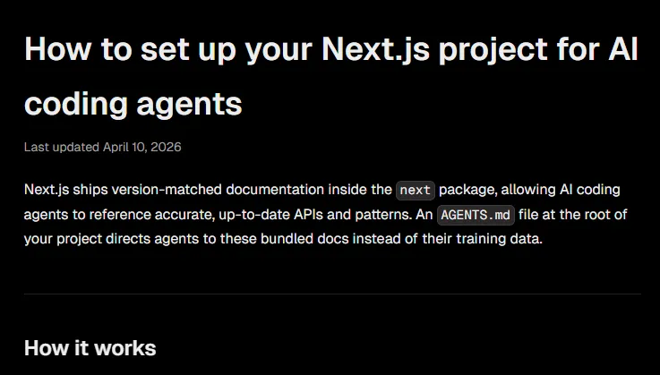 How to set up your Next.js project for AI coding agents thumbnail image